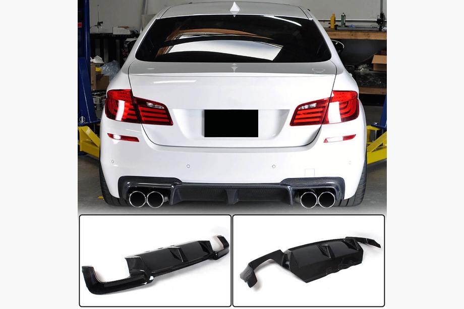BMW 5 серия F10/F11 2010–2016 гг. Задний Диффузор Бампера V4 для F10 M5, Карбон Image