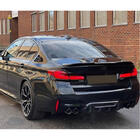 BMW 5 серия G30/G31 2017-2023 гг. Диффузор заднего бампера V1 (для M5 F90 2017-2020, Карбон) фото 2