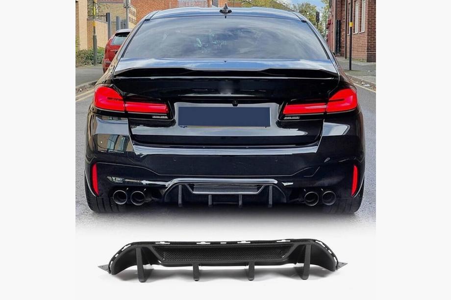 BMW 5 серия G30/G31 2017-2023 гг. Диффузор заднего бампера V1 (для M5 F90 2017-2020, Карбон) Image