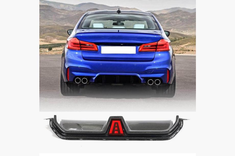 BMW 5 серия G30/G31 2017-2023 гг. Задний диффузор бампера V2 для M5 F90 2017-2020 Карбон Image