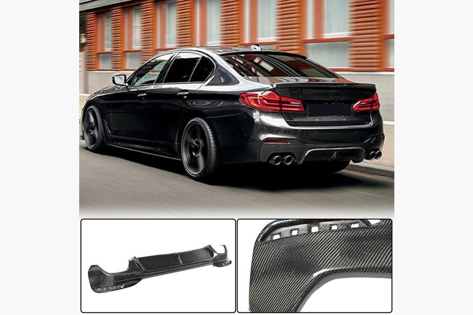 BMW 5 серия G30/G31 2017-2023 гг. Диффузор заднего бампера V1 для M-Sport 2017-2020, Карбон Image