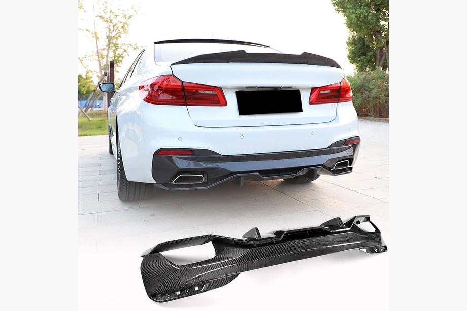 Диффузор заднего бампера V2 (для M-Sport 2017-2020, Карбон) Image