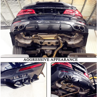 Диффузор заднего бампера V3 для M-Sport 2017-2020 Карбон фото 3