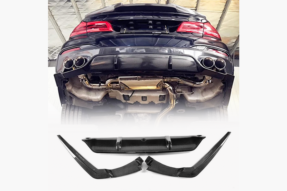 BMW 5 серия G30/G31 2017-2023 гг. Диффузор заднего бампера V3 для M-Sport 2017-2020 Карбон Image