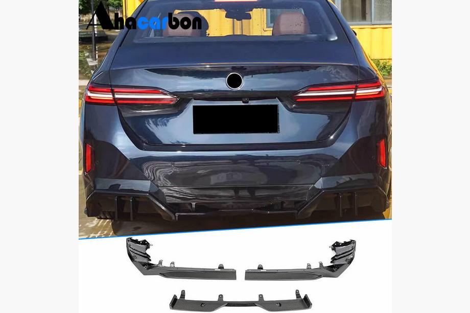 BMW 5/i5 серия G60/G60E/G61 2023- гг. Диффузор заднего бампера (для M-Sport, Карбон) Image