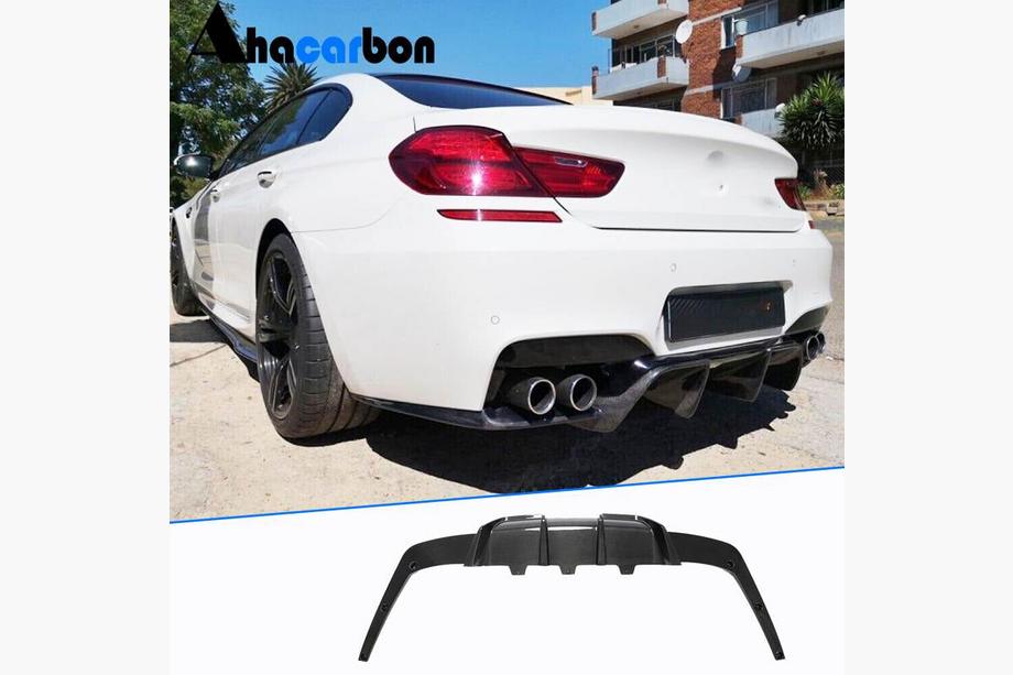 BMW 6 серия F12/F13/F06 2011-2018 гг. Диффузор заднего бампера FRP V2 (для M6) Image