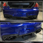 BMW 6 серия F12/F13/F06 2011-2018 гг. Диффузор заднего бампера FRP V7 (для M6) фото 5