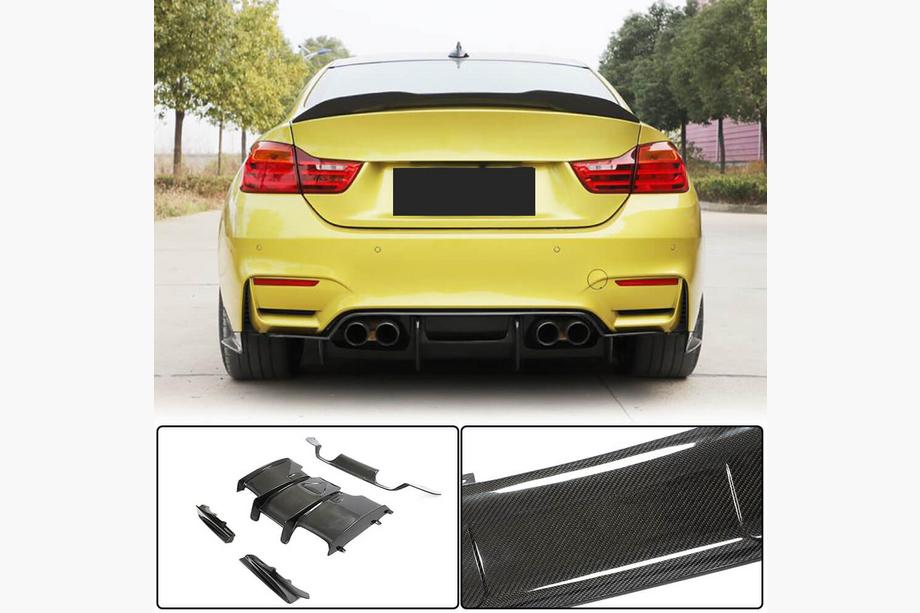 BMW 3 серия F30/F31 2012-2019 гг. Диффузор заднего бампера V1 (для F80, Карбон) Image