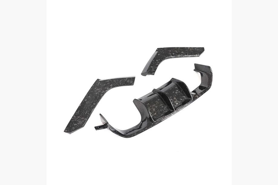 BMW 3 серия F30/F31 2012-2019 гг. Диффузор заднего бампера V4 (для F80, Карбон) Фото 8