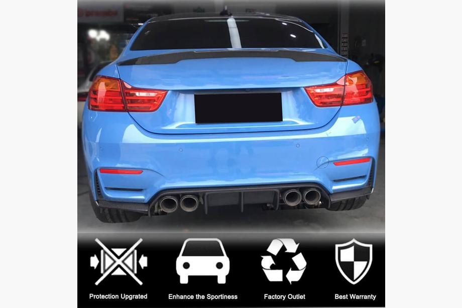 BMW 3 серия F30/F31 2012-2019 гг. Задний диффузор V5 (для F80, Карбон) Фото 4