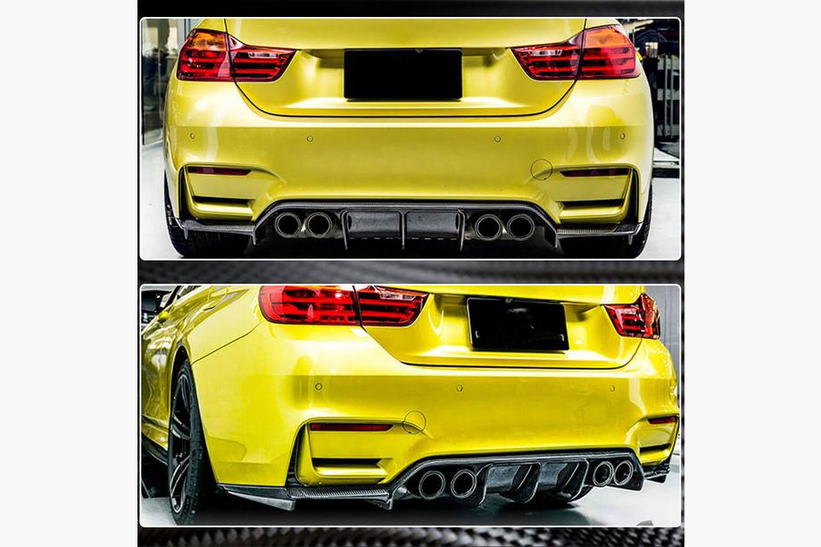 BMW 3 серия F30/F31 2012-2019 гг. Задний диффузор V5 (для F80, Карбон) Фото 6