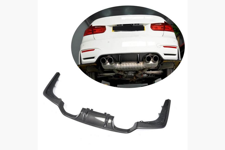 BMW 3 серия F30/F31 2012-2019 гг. Диффузор заднего бампера V3 (для F80, Карбон) Фото 2