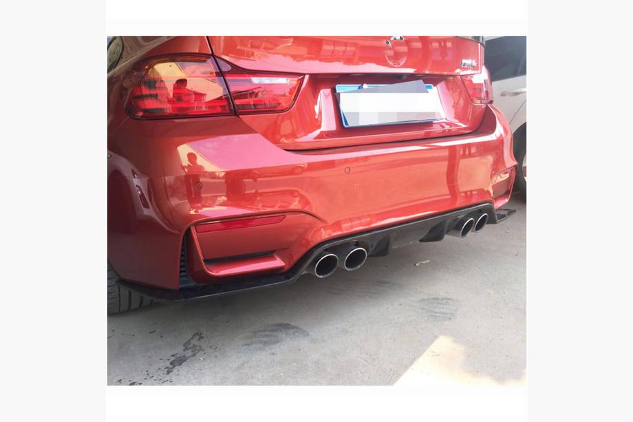 BMW 3 серия F30/F31 2012-2019 гг. Диффузор заднего бампера V3 (для F80, Карбон) Фото 4