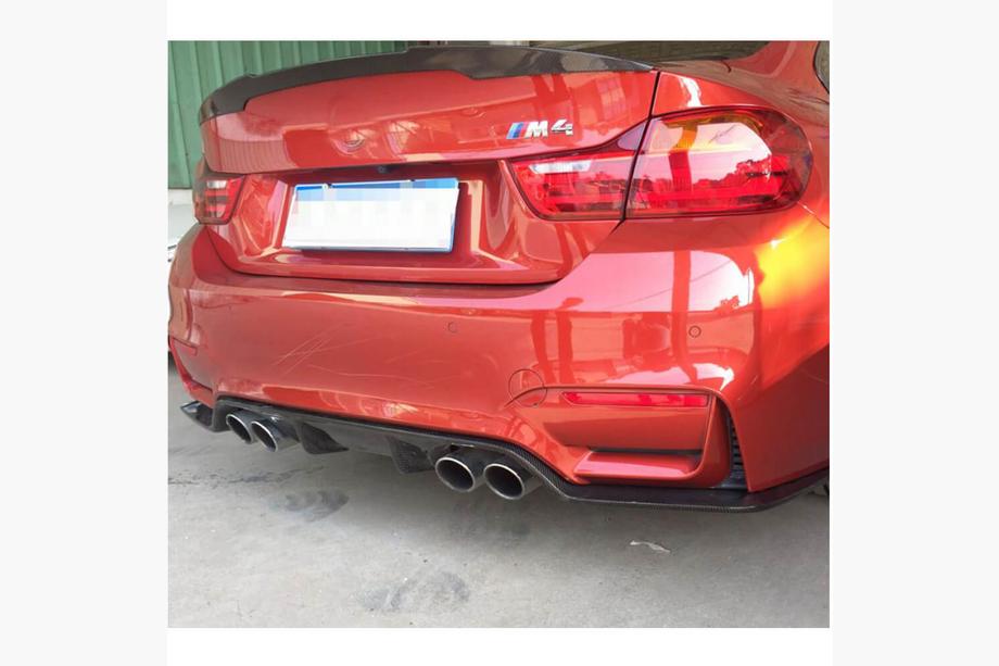 BMW 3 серия F30/F31 2012-2019 гг. Диффузор заднего бампера V3 (для F80, Карбон) Фото 5