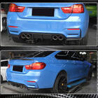 BMW 3 серия F30/F31 2012-2019 гг. Диффузор Заднего Бампера V6 (для F80, Карбон) фото 4