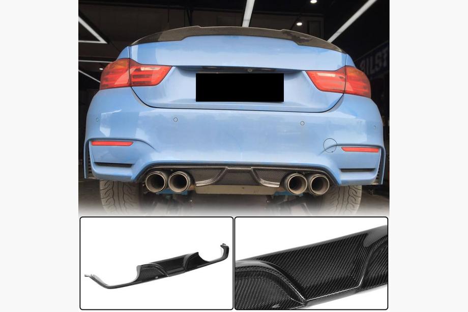 BMW 3 серия F30/F31 2012-2019 гг. Диффузор заднего бампера V7 (для F80, Карбон) Image