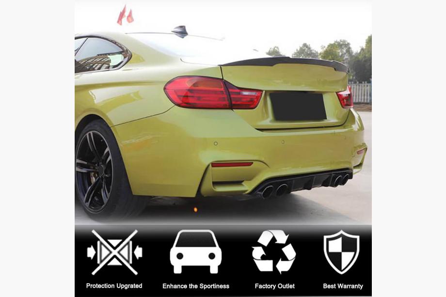 BMW 3 серия F30/F31 2012-2019 гг. Задний Диффузор Бампера V8 (для F80, Карбон) Фото 3