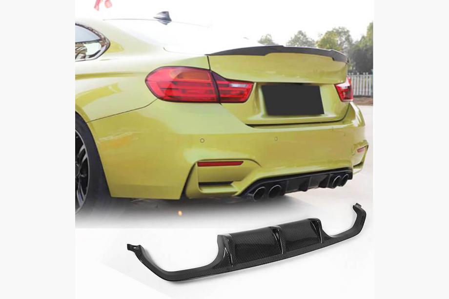 BMW 3 серия F30/F31 2012-2019 гг. Диффузор заднего бампера FRP V15 (для F80) Image