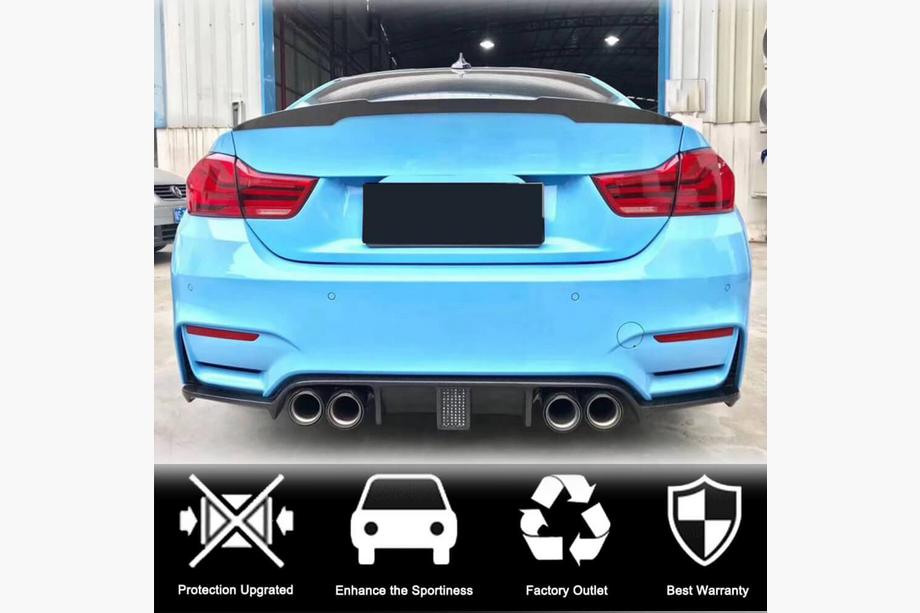 BMW 3 серия F30/F31 2012-2019 гг. Диффузор заднего бампера V12 (для F80, Карбон) Фото 2