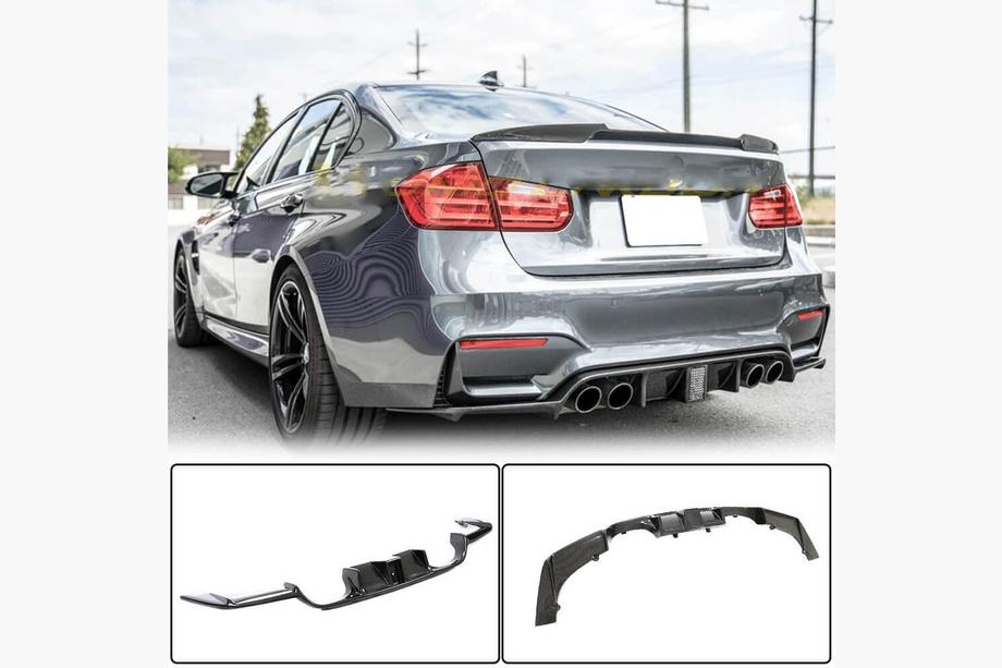 BMW 3 серия F30/F31 2012-2019 гг. Диффузор заднего бампера V13 (для F80, Карбон) Image