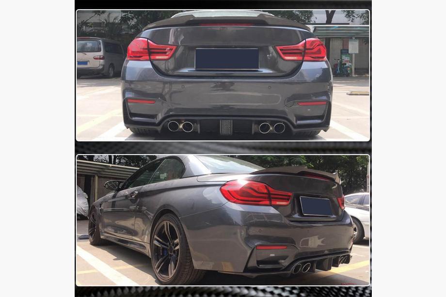 BMW 3 серия F30/F31 2012-2019 гг. Диффузор заднего бампера V13 (для F80, Карбон) Фото 4