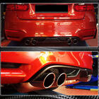 BMW 4 серия F32/F33/F36 2012-2020 гг. Задний Диффузор Бампера V7 (для F82/F83, Карбон) фото 4