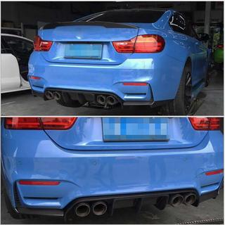 Диффузор заднего бампера Carbon ABS V14 (для F82/F83) BMW 4 серия F32/F33/F36 2012-2020 гг. фото 2