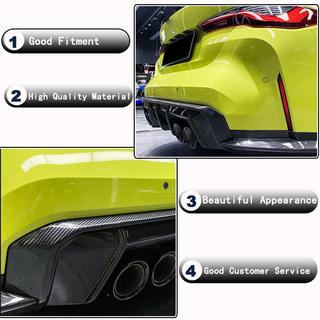 Диффузор заднего бампера V3 (для G80, Карбон) фото 3