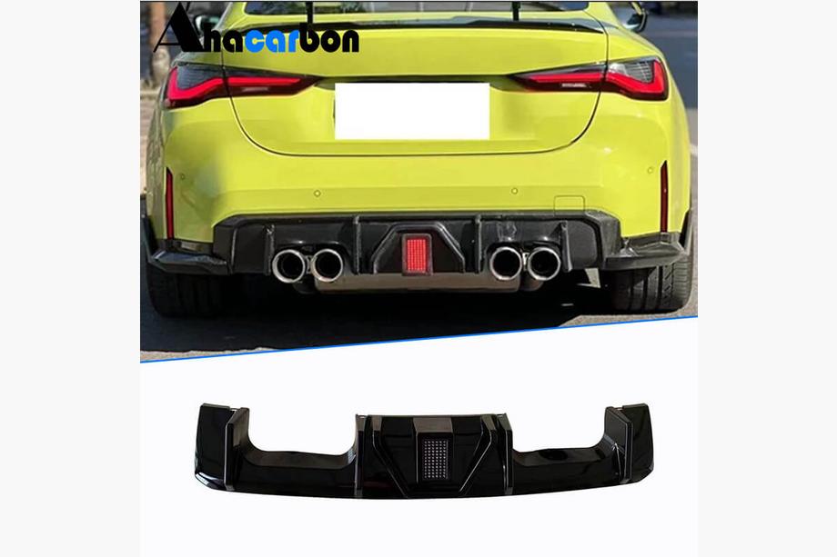 BMW 3 серия G20/G21 2018- гг. Диффузор заднего бампера ABS V4 (для G80) Image