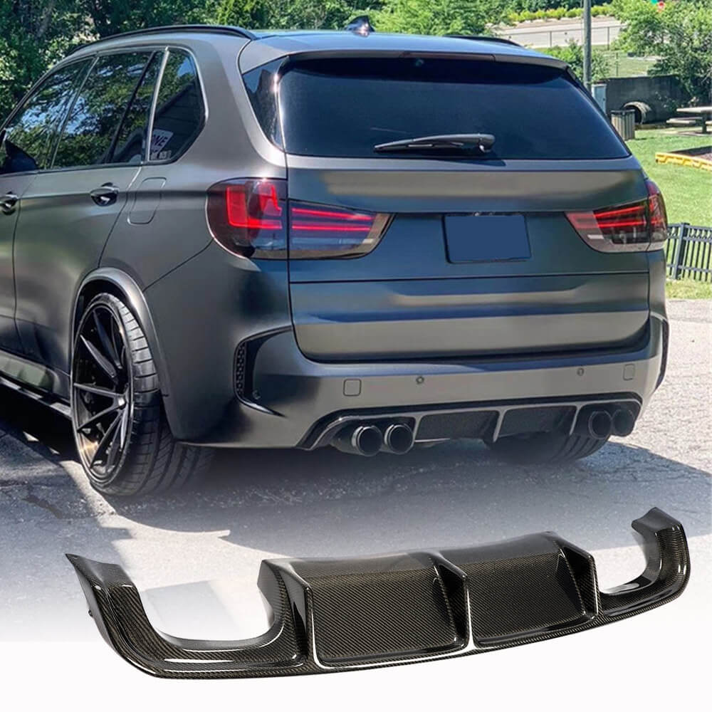 Дифузор заднього бампера V2 (для F85, Карбон) для BMW X5 F15 2013-2018 рр