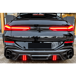 Задний диффузор для M-Sport (2018-2022, карбон) BMW X6 G06 2019–2027 гг. фото 1