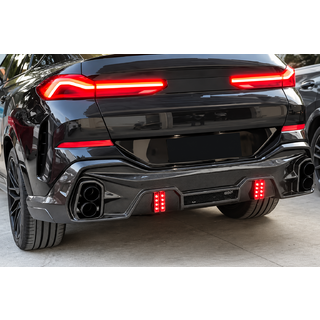 Задний диффузор для M-Sport (2018-2022, карбон) BMW X6 G06 2019–2027 гг. фото 3