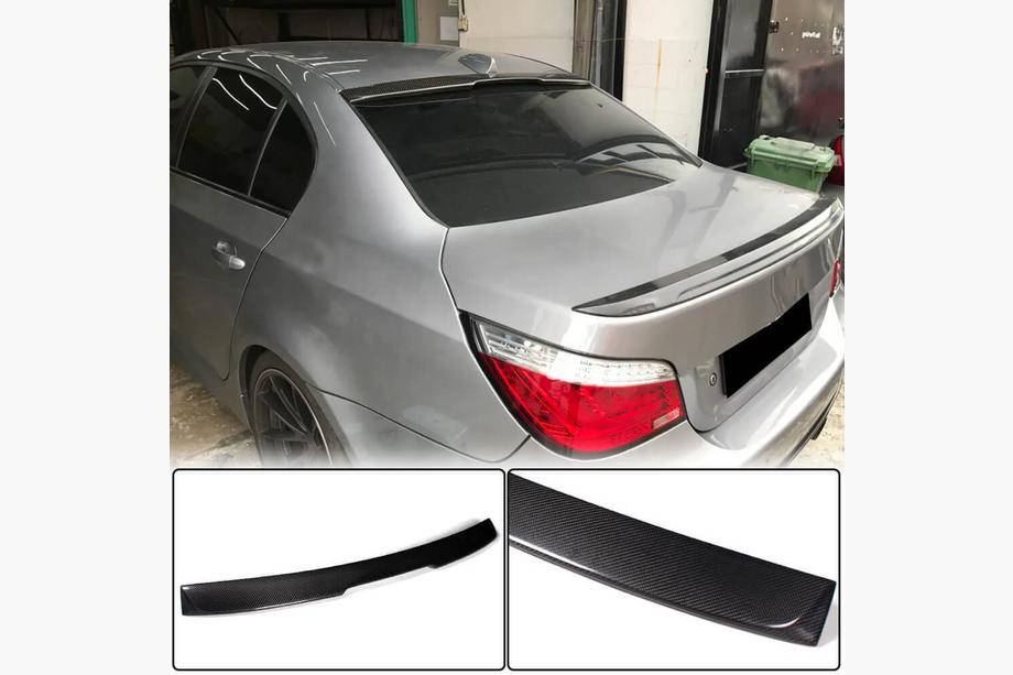 BMW 5 серия E60/E61 2003-2010 гг. Накладка на спойлер заднего стекла (для SD, Карбон) Image