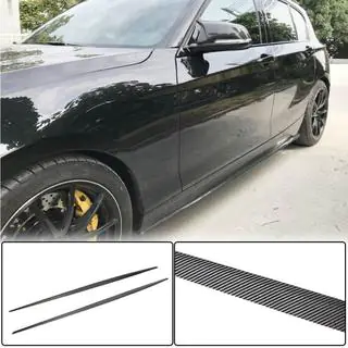 Накладки на пороги (для M-Sport 2015-2019, Карбон) BMW 1 серия F20/F21 2011-2019 гг. фото 1