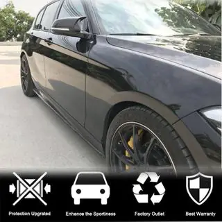 Накладки на пороги (для M-Sport 2015-2019, Карбон) BMW 1 серия F20/F21 2011-2019 гг. фото 2