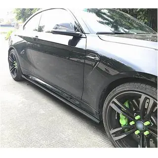 Накладки на пороги V2 (для F87, Карбон) BMW 2 серия F22/F23 2014-2021 гг. фото 3