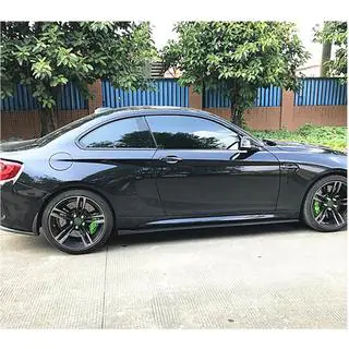 Накладки на пороги V2 (для F87, Карбон) BMW 2 серия F22/F23 2014-2021 гг. фото 4