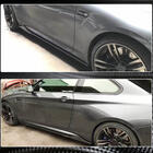 BMW 2 серия F22/F23 2014-2021 гг. Накладки на пороги V1 (для F87, Карбон) фото 4