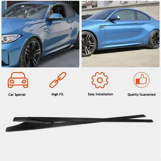 Накладки на пороги V1 (для F87, Карбон) BMW 2 серия F22/F23 2014-2021 гг. фото 2