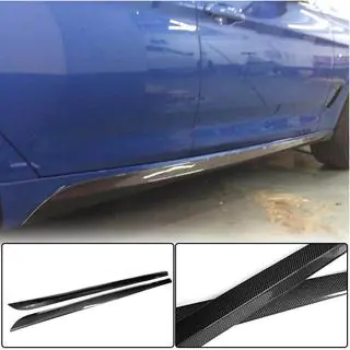 Накладки на пороги (для M-Sport, Карбон) BMW 3 серия F34 2013–2020 гг. фото 1