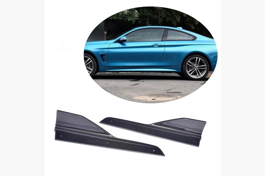 BMW 4 серия F32/F33/F36 2012-2020 гг. Накладки на пороги (для F32/F33/F36 M-Sport, Карбон) Image