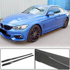 BMW 4 серия F32/F33/F36 2012-2020 гг. Накладки на Пороги V1 (для F32/F33 M-Sport, Карбон) фото 1