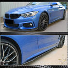 BMW 4 серия F32/F33/F36 2012-2020 гг. Накладки на Пороги V1 (для F32/F33 M-Sport, Карбон) фото 3