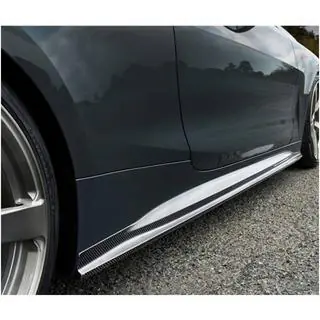 Накладки на пороги V1 (для G22/G23 M-Sport, Карбон) BMW 4 серия G22/23/26 2020- гг. фото 3