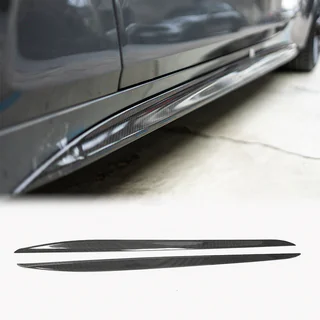 Накладки на пороги V2 (для G22/G23 M-Sport, Карбон) BMW 4 серия G22/23/26 2020- гг. фото 1