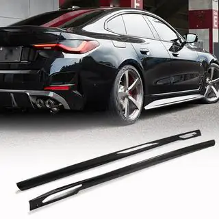 Накладки на пороги (для G26, Карбон) BMW 4 серия G22/23/26 2020- гг. фото 1