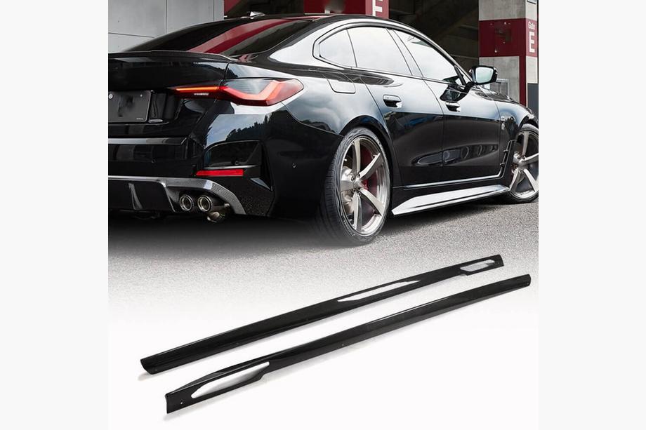 BMW 4 серия G22/23/26 2020- гг. Накладки на пороги (для G26, Карбон) Image