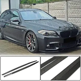Накладки на пороги (для порогов M-Sport/M5, Карбон) BMW 5 серия F10/F11 2010–2016 гг. фото 1