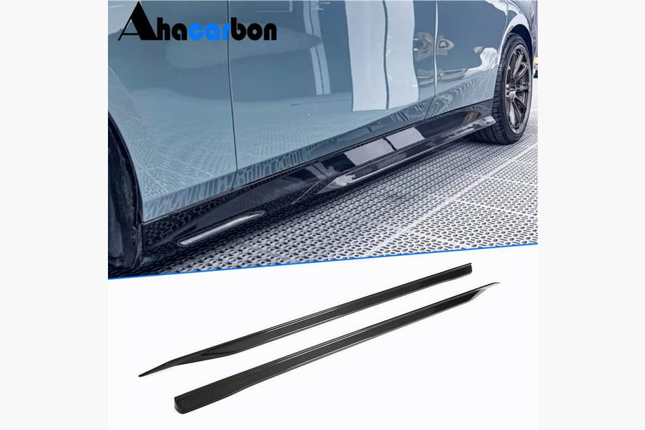 BMW 5/i5 серия G60/G60E/G61 2023- гг. Накладки на пороги (для M-Sport, Карбон) Image