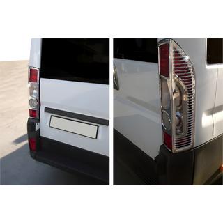 Хромированные Накладки на Задние Фонари с Изгибом (2 шт, Пластик) Peugeot Boxer 2006-2025 гг. фото 1